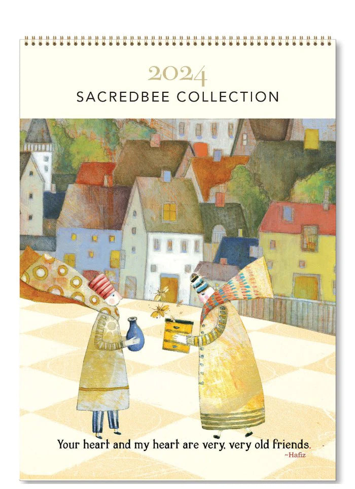 Sacred Bee Medium Wall Calendar 2024 Eclectopia Gifts and Specialty Homewares