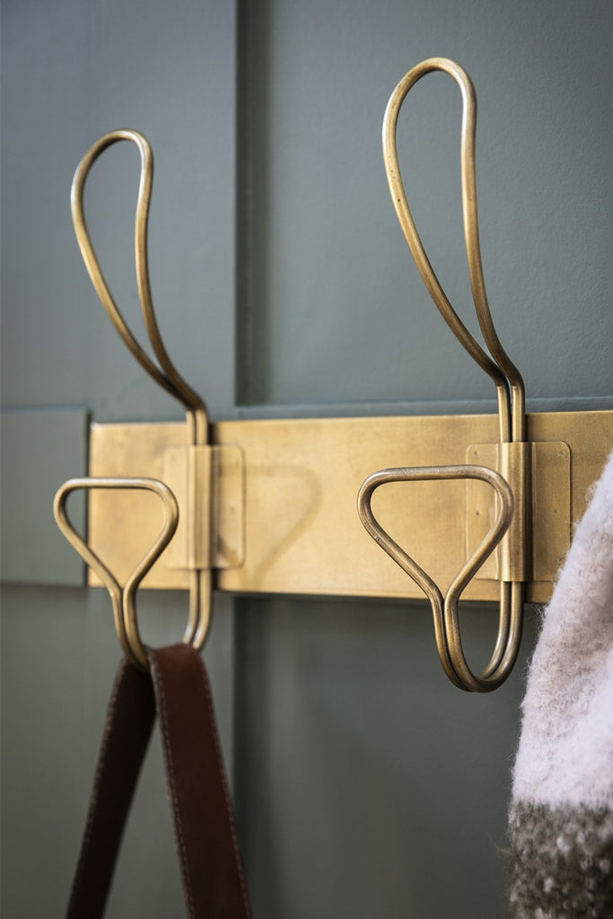 Brompton Brass Hook Rail 30% OFF! Eclectopia Gifts and Specialty Homewares