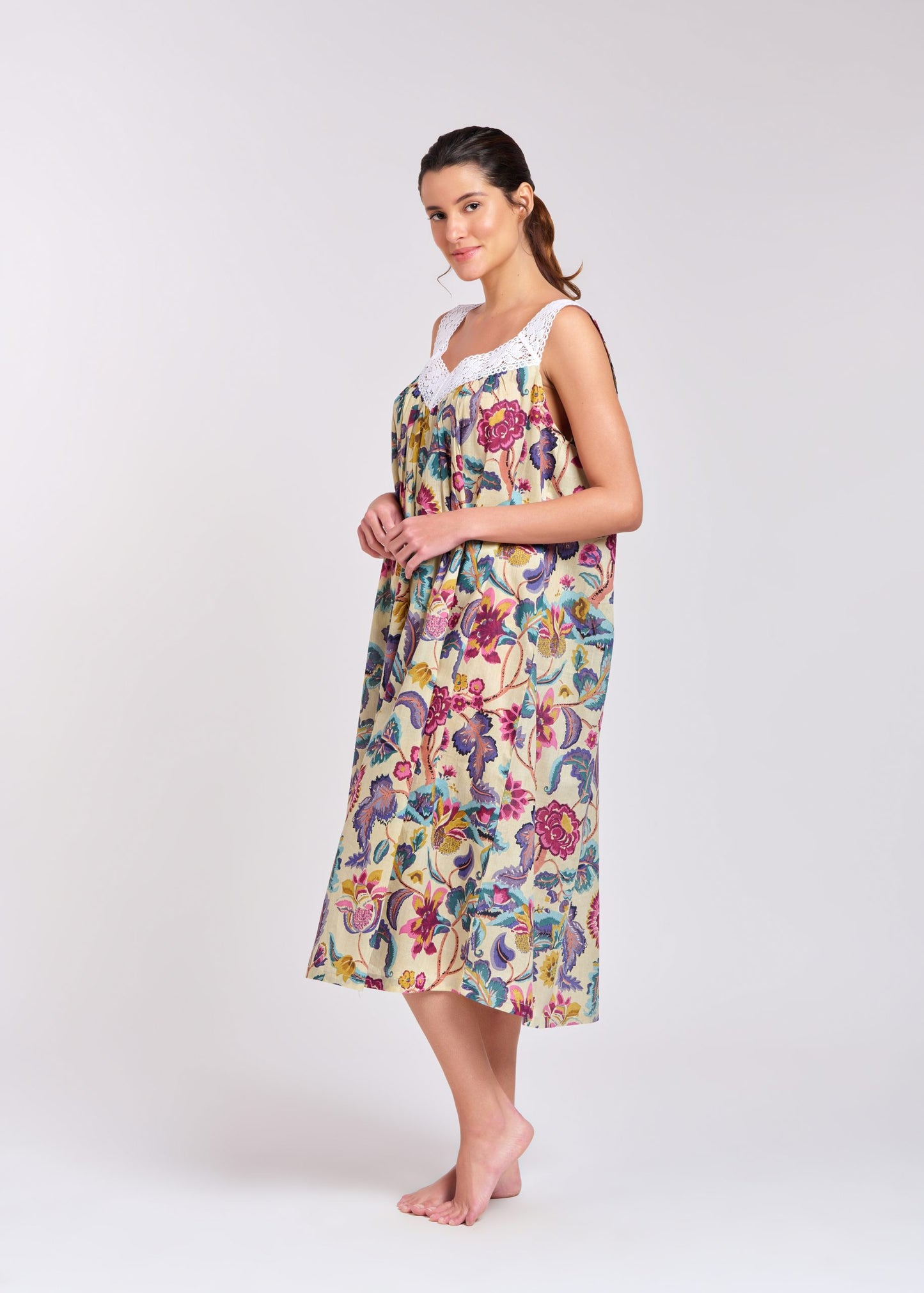 Arabella V Neck Laced Nightie Eclectopia Gifts and Specialty Homewares