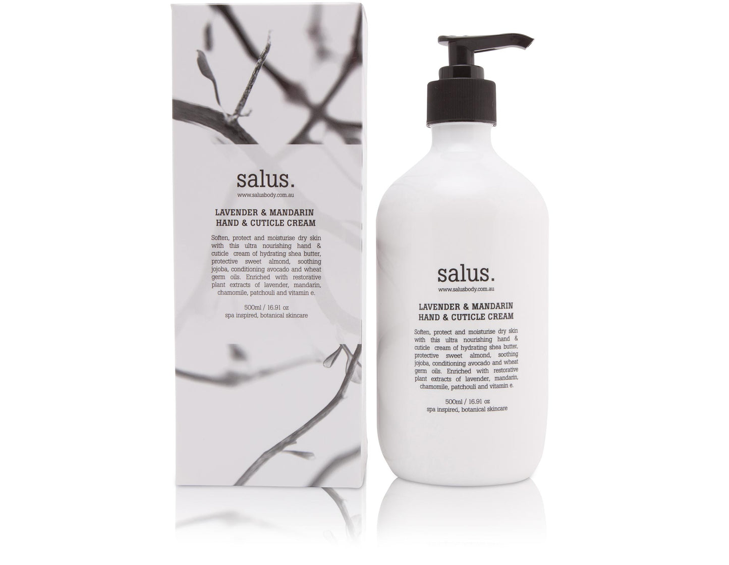 Salus Lavender Mandarin hand cream 500ml Eclectopia Gifts and Specialty Homewares