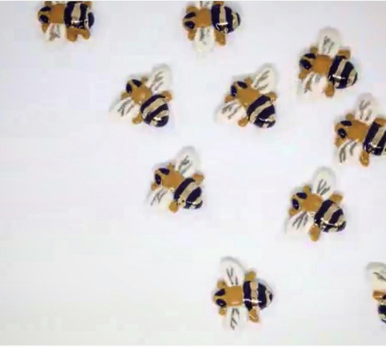 Bee ceramic brooch Eclectopia Gifts and Specialty Homewares