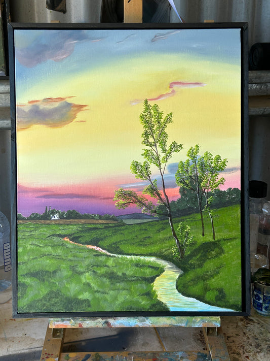 Days End, original oil painting Eclectopia Gifts and Specialty Homewares 