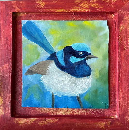 Superb Fairy Wren- original oil painting Eclectopia Gifts and Specialty Homewares 