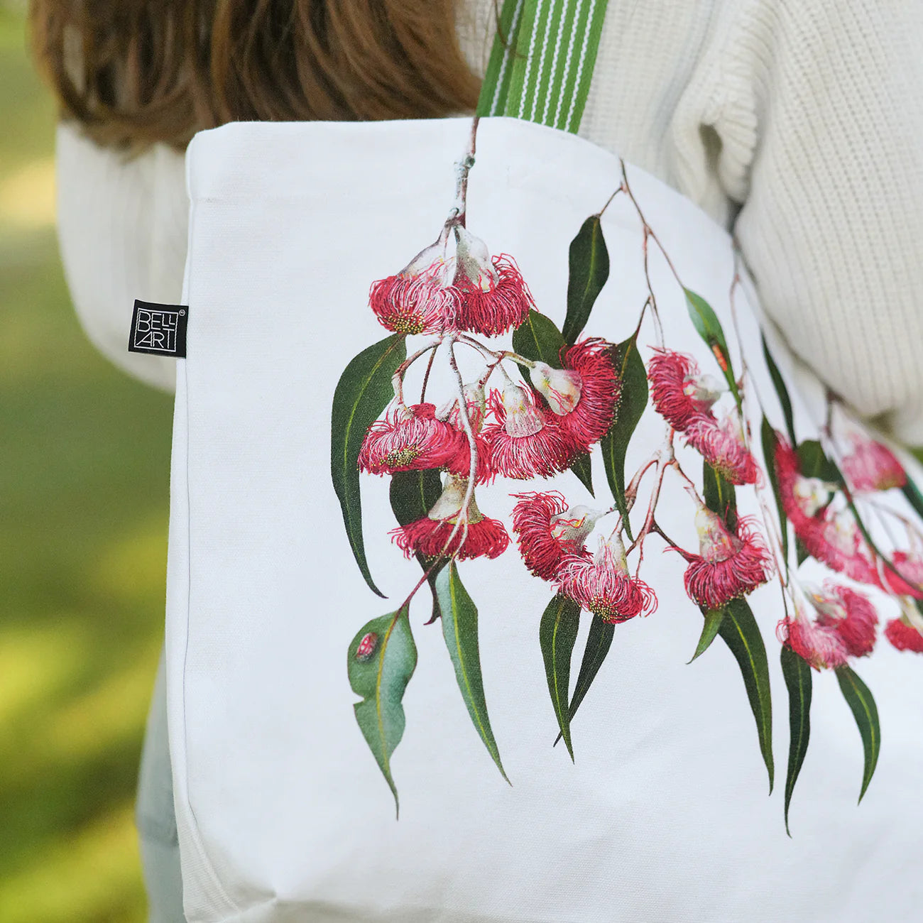 Eucalyptus organic canvas tote Eclectopia Gifts and Specialty Homewares 