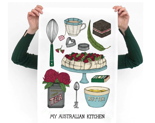 My Australian Kitchen tea towel Eclectopia Gifts and Specialty Homewares 