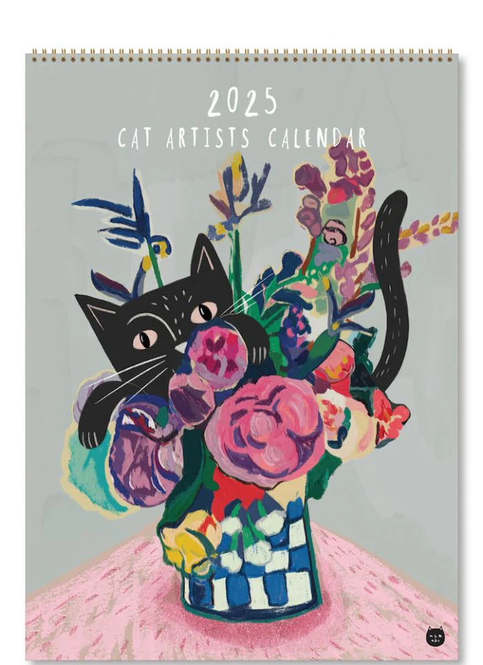 2025 Niaski Cat Artist Wall Calendar (Medium) Eclectopia Gifts and Specialty Homewares 