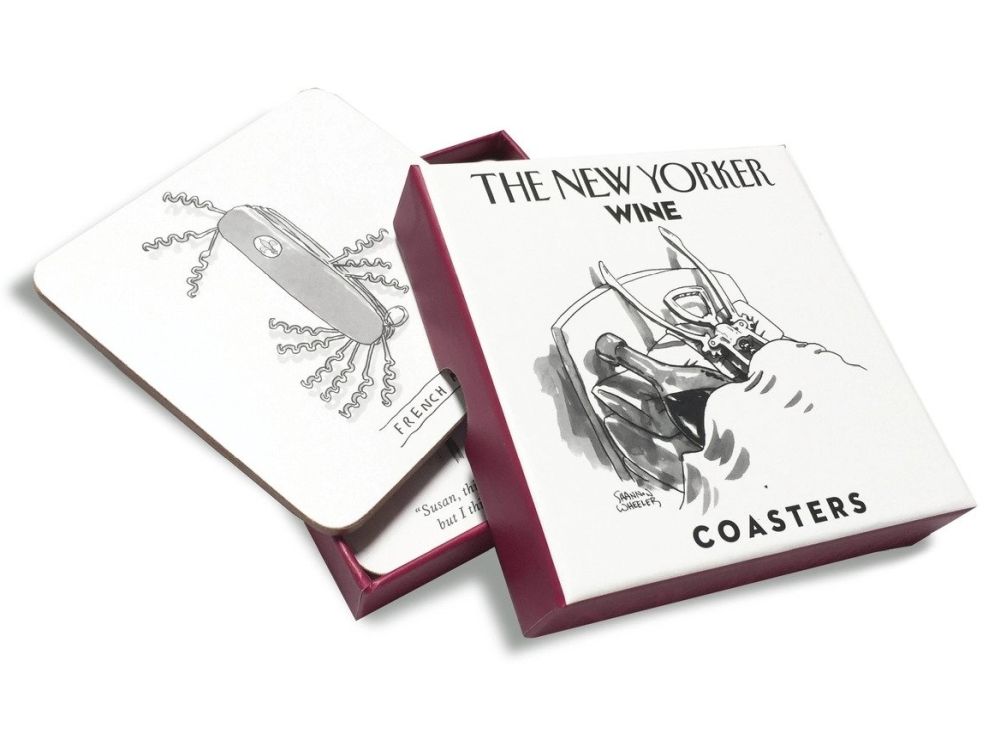 New Yorker Wine Coasters (adult theme) Eclectopia Gifts and Specialty Homewares 